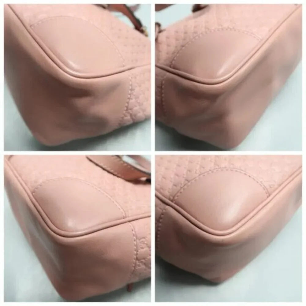 Authentic Gucci Bree Guccissima Leather Tote Bag Pink Crossbody Luxury Handbag - Picture 7 of 13